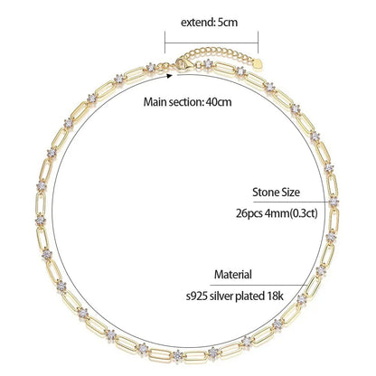 Tristis Jewelry GoldenTennis™ Necklace